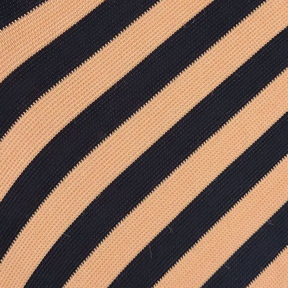 Jay'Z Peach & Black Knit Diagonal Stripes Short Sleeve Tee Too - Picture 3 of 8